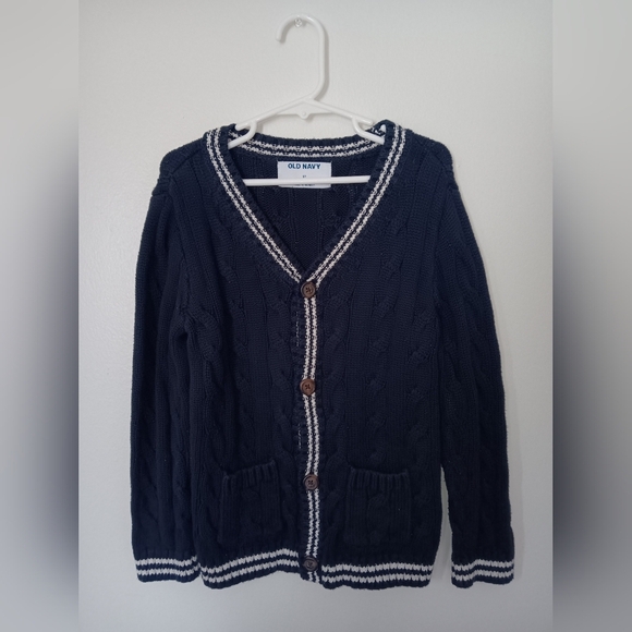 Button-Front Cable-Knit Cardigan Sweater for Toddler Boys - Picture 1 of 4
